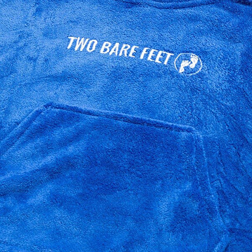 Two Bare Feet Kids Towelling Changing Robe - Blue Extra Image 2